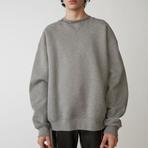 grey oversized sweatshirt
